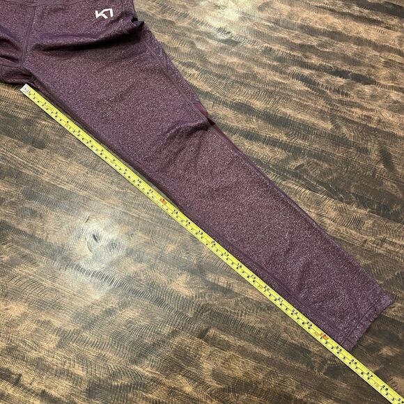 Kari Traa Womens Sz S Athletic Workout Legging Maroon Burgundy Gym Pants - Picture 16 of 16